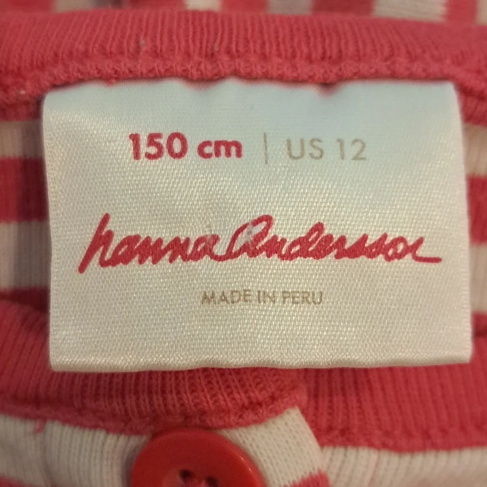 Hanna Andersson Girls Cotton Knit Striped Dress - Picture 4 of 5